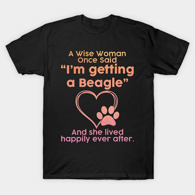 Beagle dog mom pet lover gift . Perfect present for mother dad friend him or her T-Shirt by SerenityByAlex